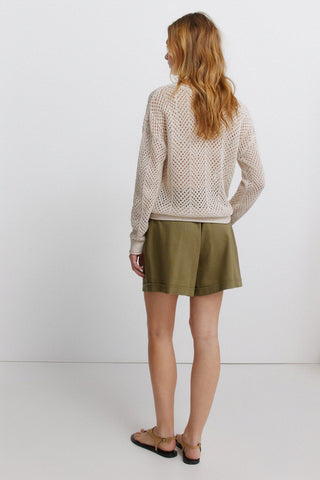 Linen Belt Shorts.