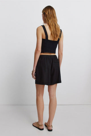 Linen Belt Shorts.