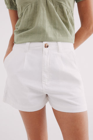 Short Denim Talle Medio con Bolsillos