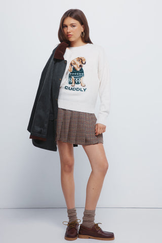 High Waist Gingham Print Petticoat
