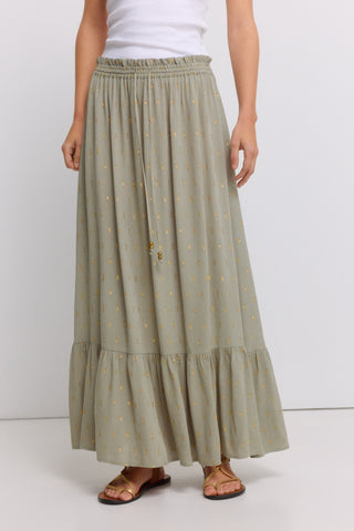 1.G.M.Falda Midi Bambulla Lurex.
