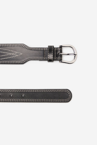 Cinturón con Detalle Pespuntes Contraste