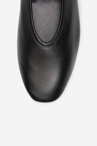 Bailarina de Piel con Detalle Tira