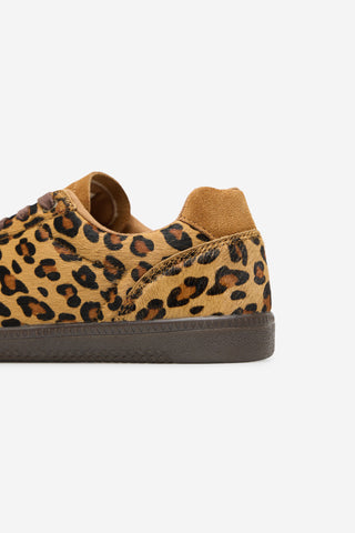 Tenis de Piel Estampado Animal Print, Mujer