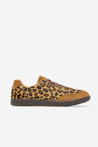 Tenis de Piel Estampado Animal Print, Mujer