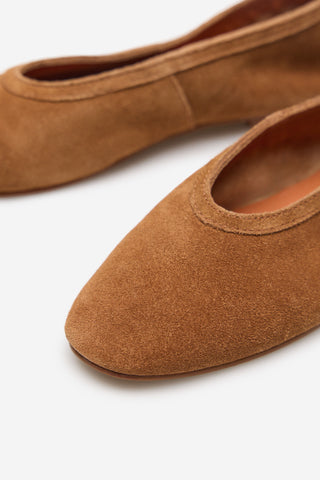 Bailarina Acabado Punta de Piel