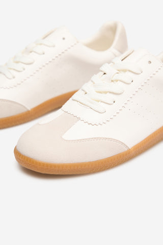 Leather Suede Detail Sneakers, Women