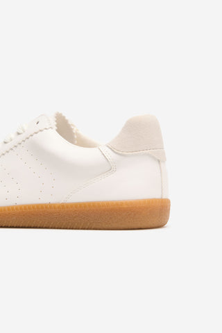 Leather Suede Detail Sneakers, Women