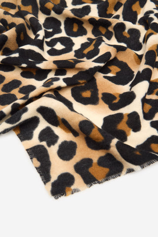 Bufanda de Flecos Estampado Animal Print