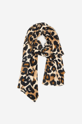 Bufanda de Flecos Estampado Animal Print