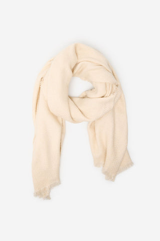 Lurex Scarf with Frayed Edges