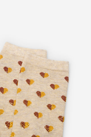 Medias con Estampado Corazones