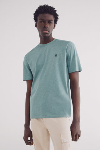 Camiseta Básica Cuello Redondo con Logo