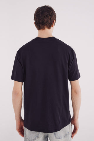 Camiseta Manga Corta con Logo Bordado