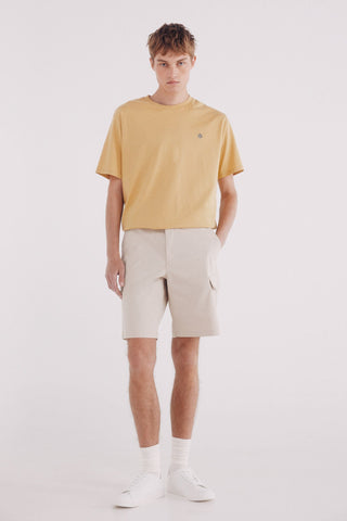 Camiseta Manga Corta con Logo Bordado