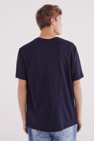 Camiseta Manga Corta con Logo Bordado