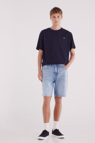 Camiseta Manga Corta con Logo Bordado