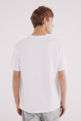 Camiseta Manga Corta con Logo Bordado