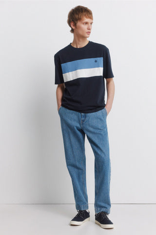 Camiseta Manga Corta con Logo Bordado