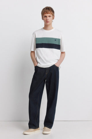Camiseta Manga Corta con Logo Bordado