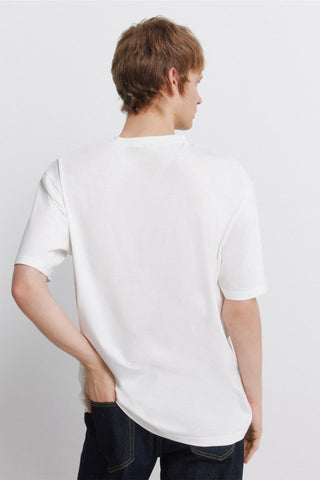 Camiseta Manga Corta con Logo Bordado