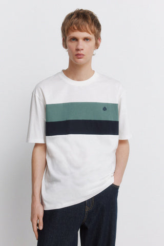 Camiseta Manga Corta con Logo Bordado