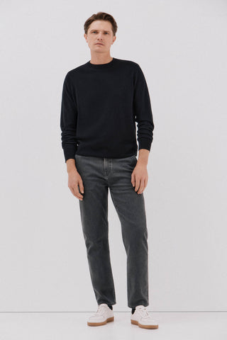 Jeans Recto Talle Alto con Bolsillos