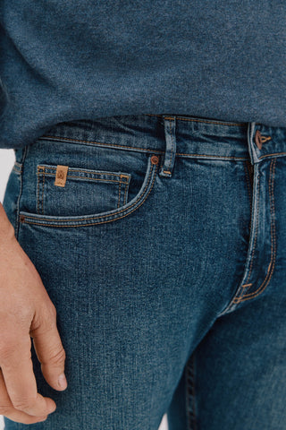 Jeans Slim Fit con Efecto Lavado