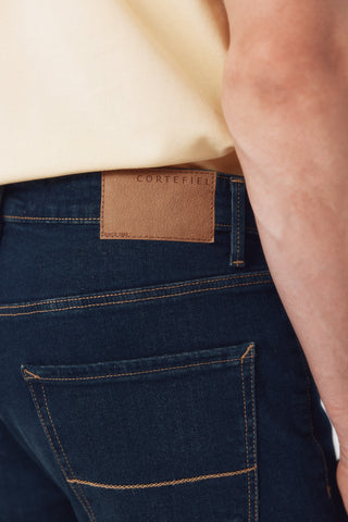 Jeans Slim Fit Talle Medio con Bolsillos