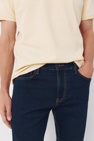 Jeans Slim Fit Talle Medio con Bolsillos