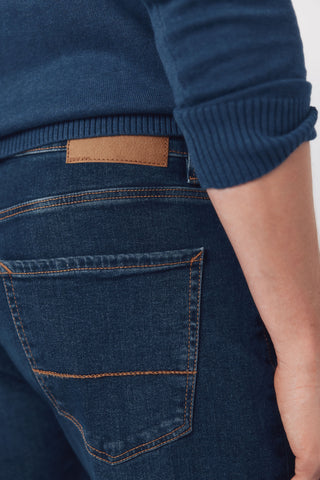 Jeans Slim Fit Talle Medio con Bolsillos