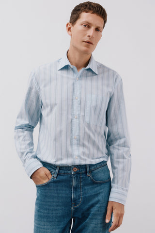 Camisa Manga Larga Estampado Rayas