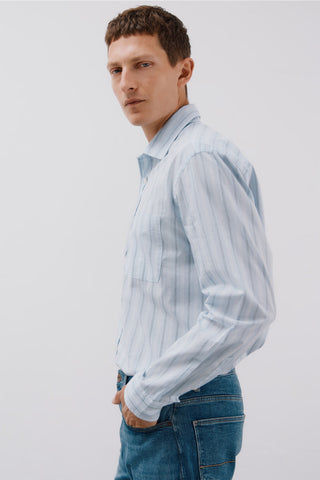 Camisa Manga Larga Estampado Rayas