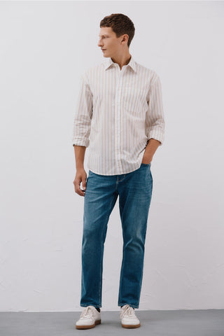 Camisa Manga Larga Estampado Rayas