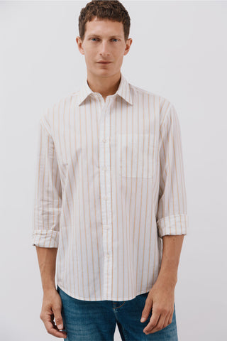 Camisa Manga Larga Estampado Rayas