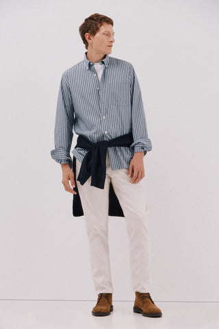 Camisa Manga Larga Estampado Rayas