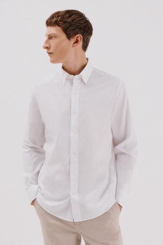 Camisa Manga Larga de Algodón