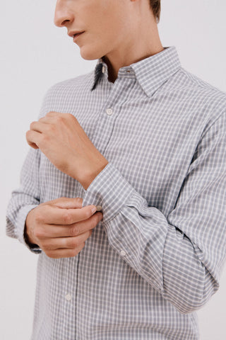 Camisa Manga Larga Estampado Cuadros