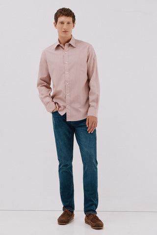 Camisa Manga Larga Estampado Rayas