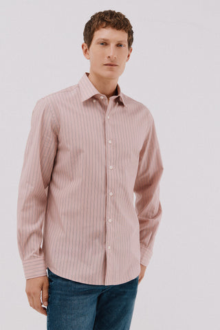 Camisa Manga Larga Estampado Rayas