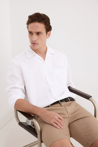 Lino Liso Ml Camp Collar.