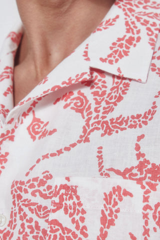 Camisa de Lino con Estampado