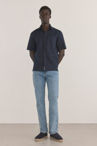 Camisa Manga Corta con Logo Bordado