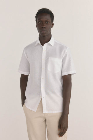 Camisa Manga Corta con Logo Bordado