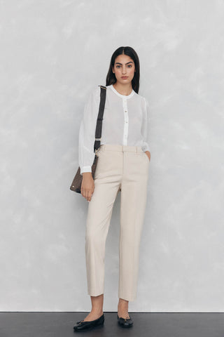 Pantalón Recto con Bolsillos