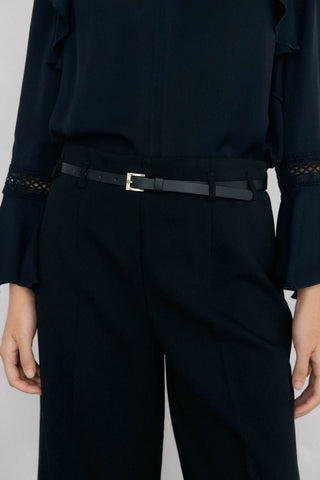 Pantalón Culotte Talle Alto con Cinturón