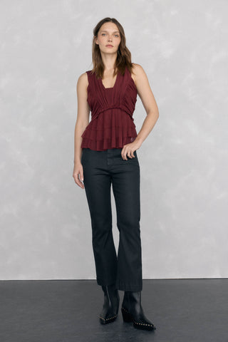 Jeans Flare Efecto Flare con Bolsillos