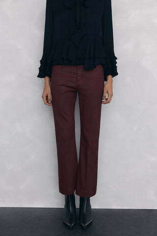 Jeans Flare Efecto Flare con Bolsillos