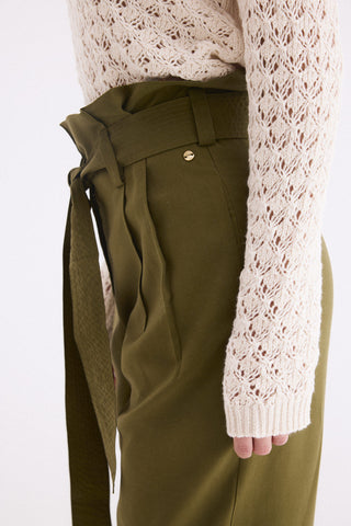 Pantalon Papperbag Fluido.