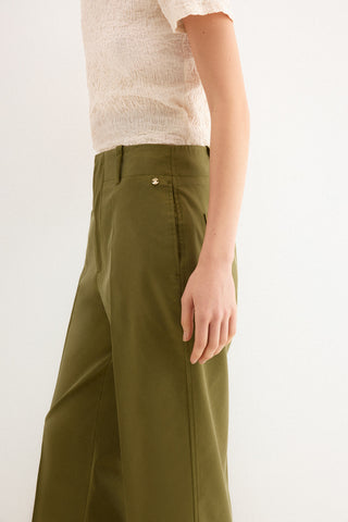 E Pantalon Ancho Cropped Bajo.